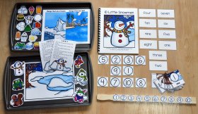 Ten Little Snowmen Adapted Books Unit