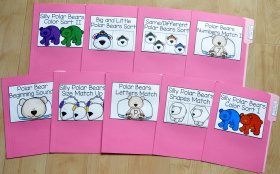 Polar Bears File Folder Games Mini-Bundle