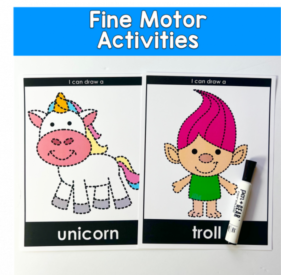 Fairy Tales Tracing Activities 3.00 File Folder Heaven Printable