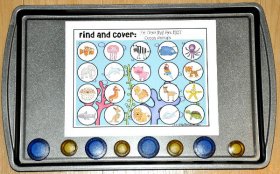 Ocean Themed "Find and Cover" Cookie Sheet Activities Bundle