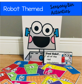 Sensory Bin Activities: Feed Robot