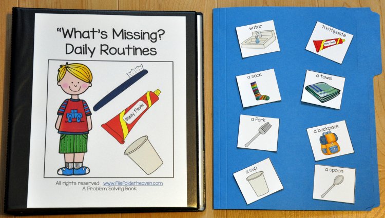 What\'s Missing? Daily Routines Adapted Book