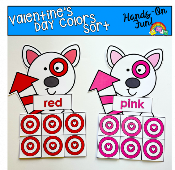 Valentine\'s Day Color Sort