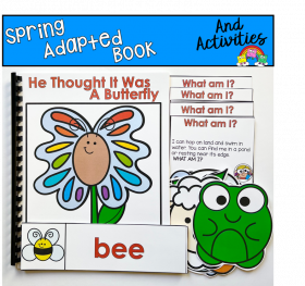 He Thought It Was A Butterfly Adapted Book And Activities