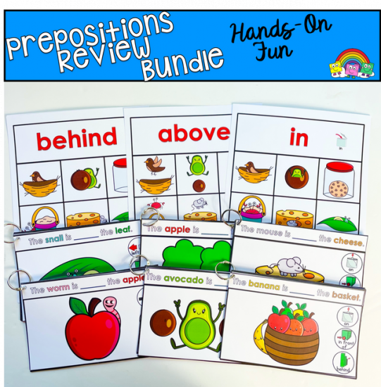 Prepositions Practice Cards Bundle