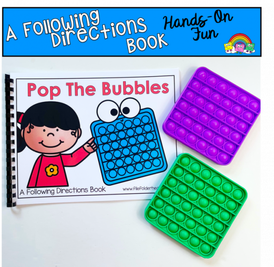 Back To School Freebie: Bubble Pop Fidget Book