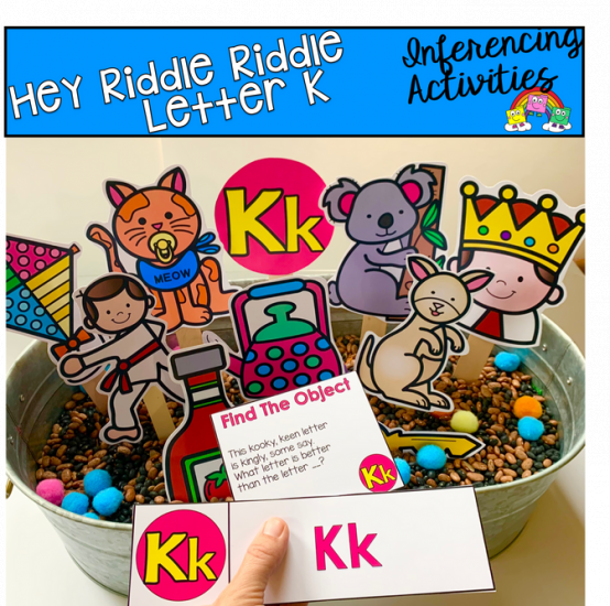 \"Hey Riddle Riddle\" Letter K Activities For The Sensory Bin