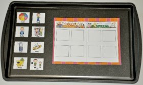 What Rhymes With Fall and Spring Cookie Sheet Activity