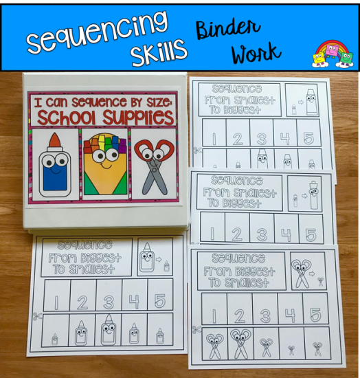 Sequencing Activities: Sequencing By Size