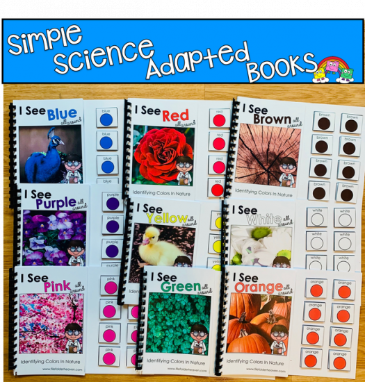 Simple Science Adapted Books For Identifying Colors