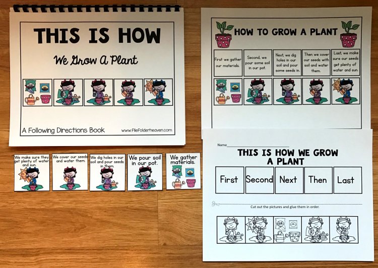 Sequencing Adapted Book: \"How to Grow a Plant\"