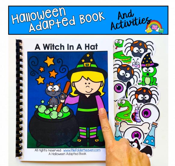 \"A Witch In A Hat\" Halloween Counting Adapted Book