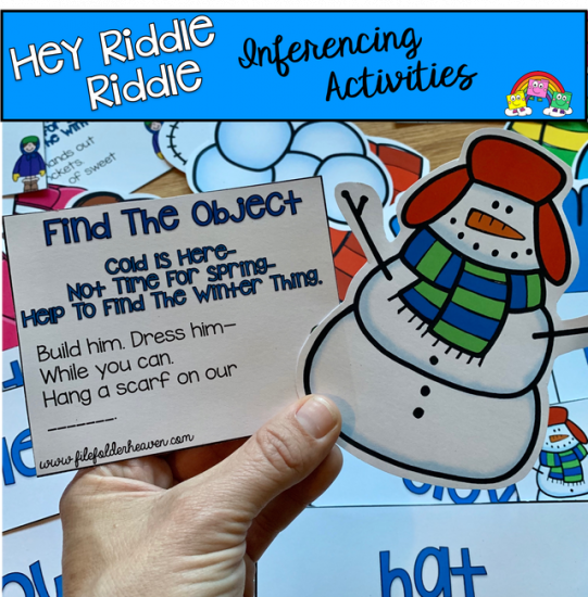 \"Hey Riddle Riddle\" Winter Activities For The Sensory Bin