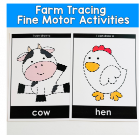 Farm Tracing Activities Fine Motor Activities For Centers