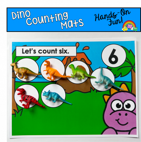 Dinosaur Counting Mats