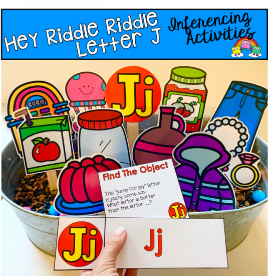 \"Hey Riddle Riddle\" Letter J Activities For The Sensory Bin