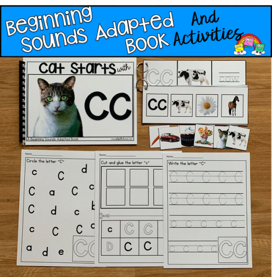 \"Cat Starts With C\" (Beginning Sounds Book And Activities)