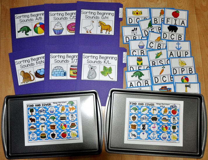 Beginning Sounds Activities Bundle - Click Image to Close