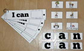 "I Can Do Fall Things" Sight Word Flipstrips