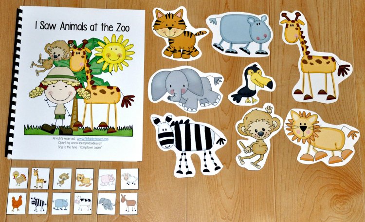 I Saw Animals At the Zoo Adapted Song Book - $ : File Folder Games at File  Folder Heaven - Printable, hands-on fun!