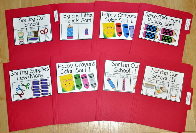 Sorting Our School File Folder Games Mini-Bundle - Click Image to Close