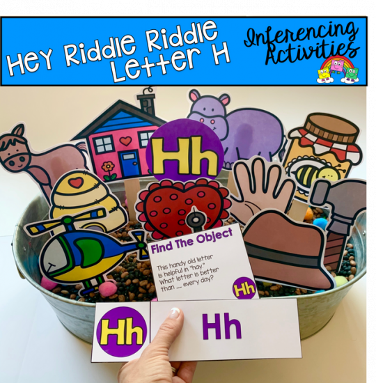 \"Hey Riddle Riddle\" Letter H Activities For The Sensory Bin