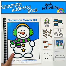 Snowman Adapted Book And Activities: "Snowman Stands Still"