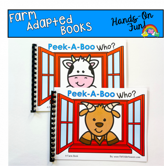 Farm Adapted Books: Peek-A-Boo Who Farm