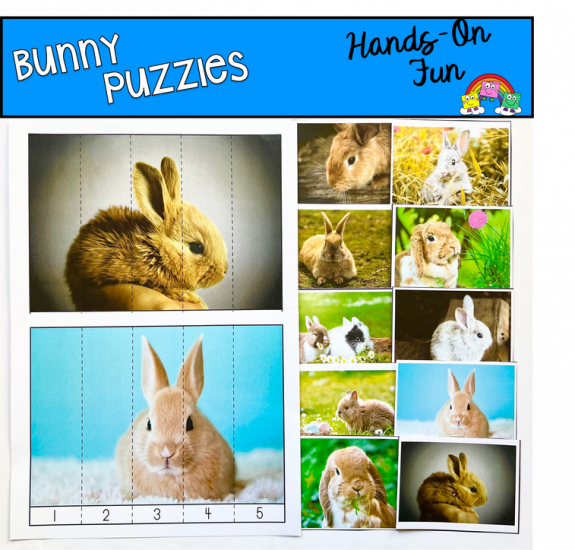 Bunny Puzzles (With Real Photos)