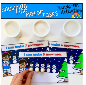 Snowman Fine Motor Activities