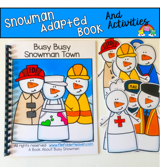 Snowman Adapted Book: Busy Busy Snowman Town