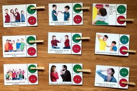 Behavior Task Cards (w/Real Photos)
