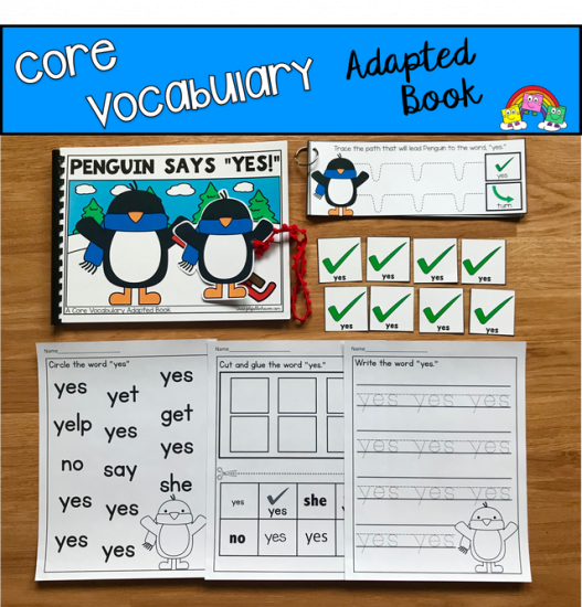 \"Penguin Says Yes\" (Working With Core Vocabulary)