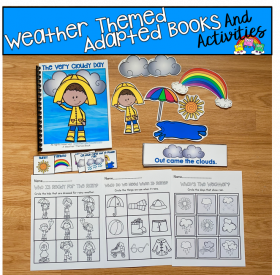 "It Was A Very Cloudy Day" Weather Adapted Book And Activities