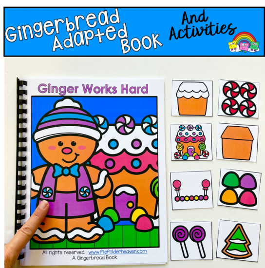 Gingerbread Adapted Book And Activities, \"Ginger Works Hard\"