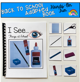 "I See" Things At School Adapted Book (w/Real Photos)