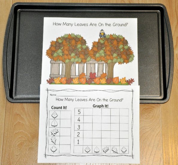 \"How Many Leaves Are On the Ground?\" Intro to Graphing Activity