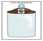 Counting Dimes (Coins) Clothespin Task