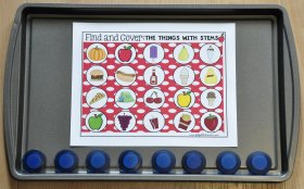 Apples Themed Find and Cover Activities
