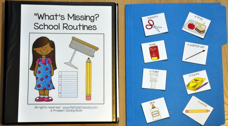 What\'s Missing? School Routines Adapted Book