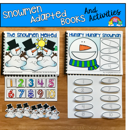 Snowmen Counting Adapted Books