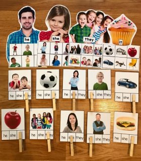 Pronouns Sorting Mats (w/Real Photos)