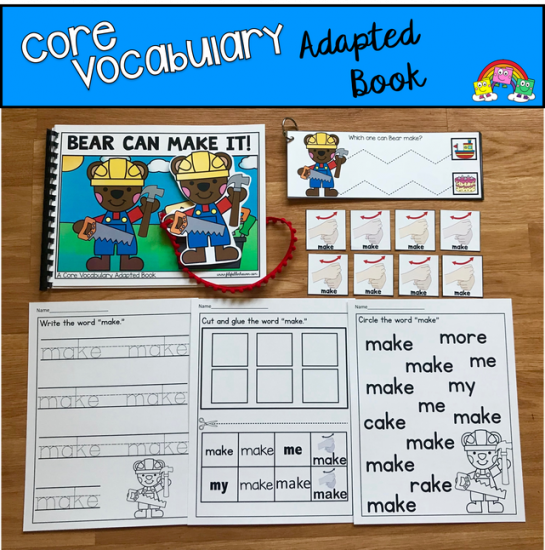 \"Bear Can Make It!\" (Working With Core Vocabulary)