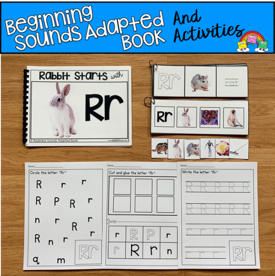 \"Rabbit Starts With R\" (Beginning Sounds Adapted Book)