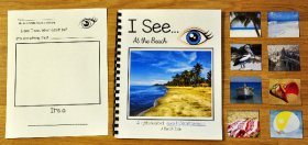 "I See" At the Beach Adapted Book (w/Real Photos)
