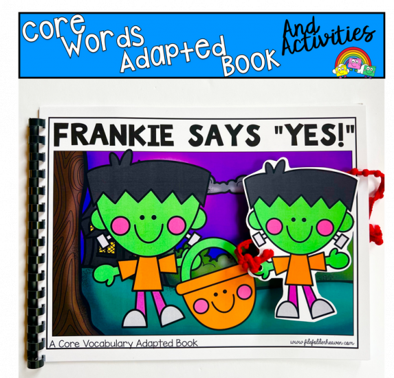 Halloween Adapted Book And Activities: Frankie Says Yes