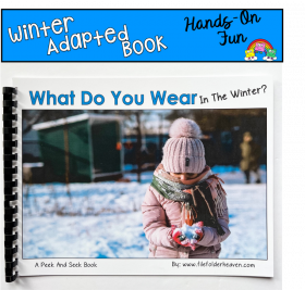 Winter Clothing Peek and Seek Book