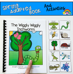 The Wiggly Wiggly Inchworm Adapted Book and Vocab Activities