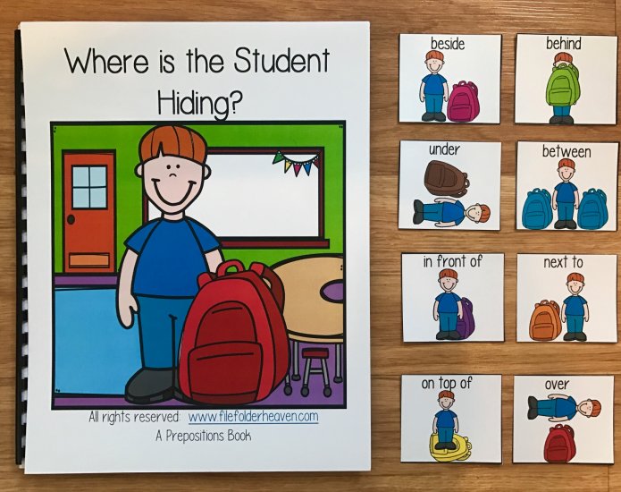 \"Where is the Student Hiding?\" Back to School Adapted Book