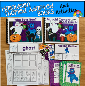 "Who Says Book?" Halloween Adapted Books And Activities